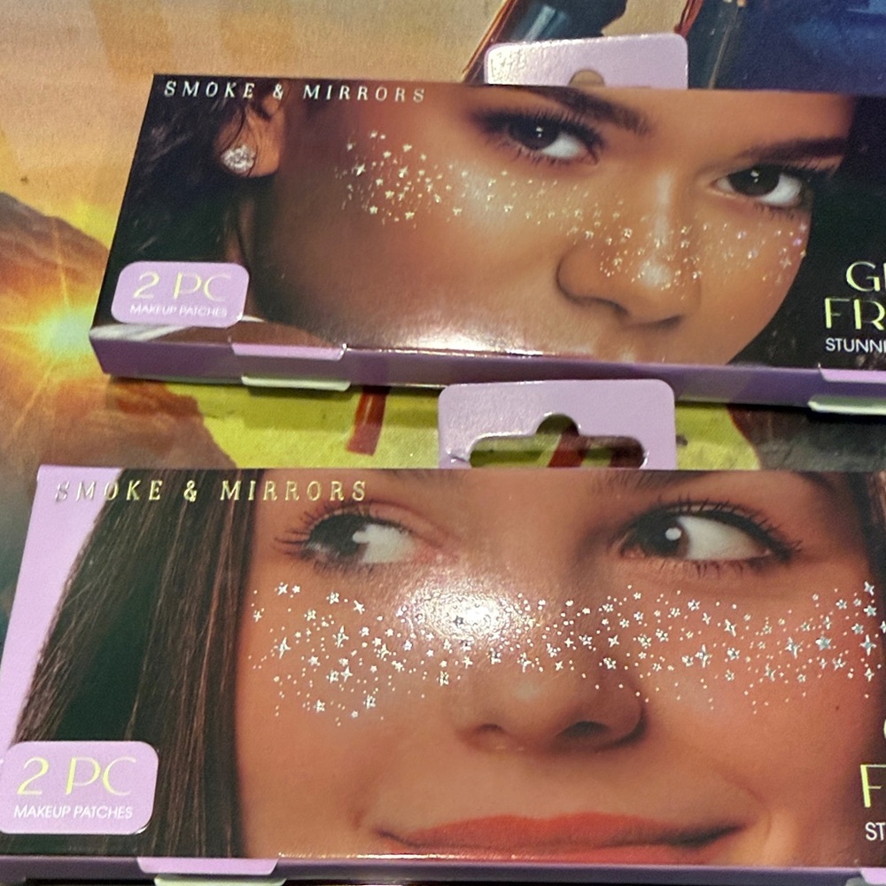 Glitter Makeup Patches - White Sparkle. Freckles